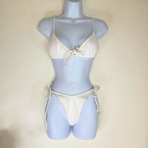 Zaful Elegant White Bikini Set